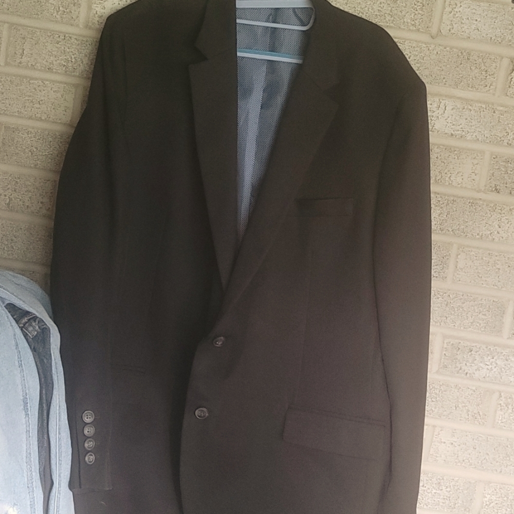 Haggar Black Blazer (The Active Series) Tailored Fit Size 52R